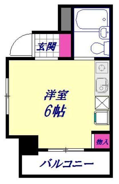 スカイコート西川口第5(ワンルーム/9階)の間取り写真