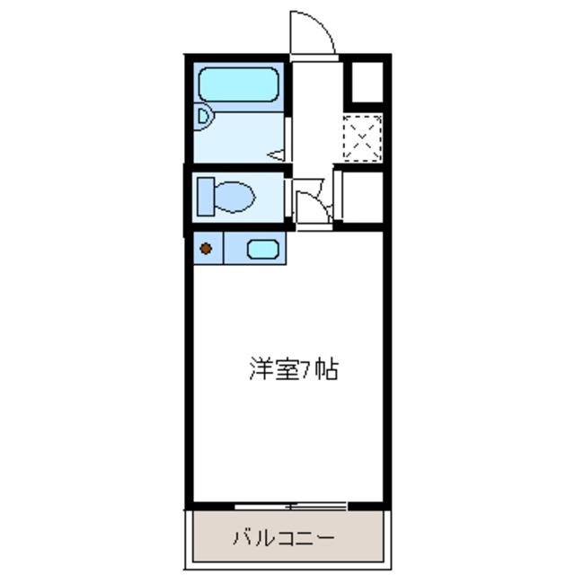 リバティベル(1K/2階)の間取り写真
