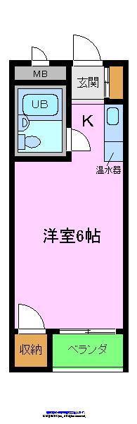 グラシアス堺(ワンルーム/3階)の間取り写真