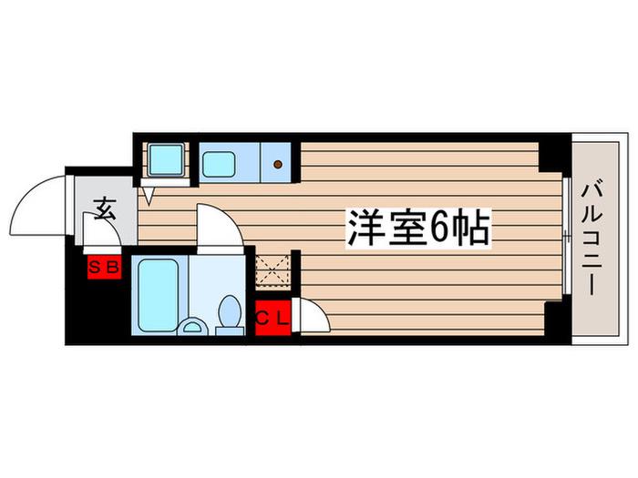 ウインベル錦糸町第3(ワンルーム/4階)の間取り写真