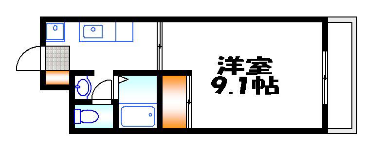フェニックス21(1K/3階)の間取り写真