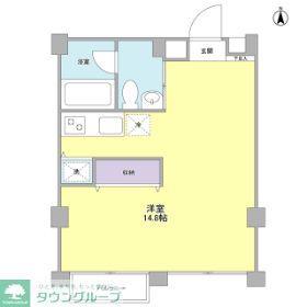 元住吉アートフラッツ(ワンルーム/3階)の間取り写真