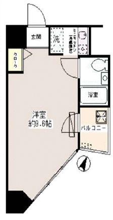 パークノヴァ巣鴨(ワンルーム/5階)の間取り写真