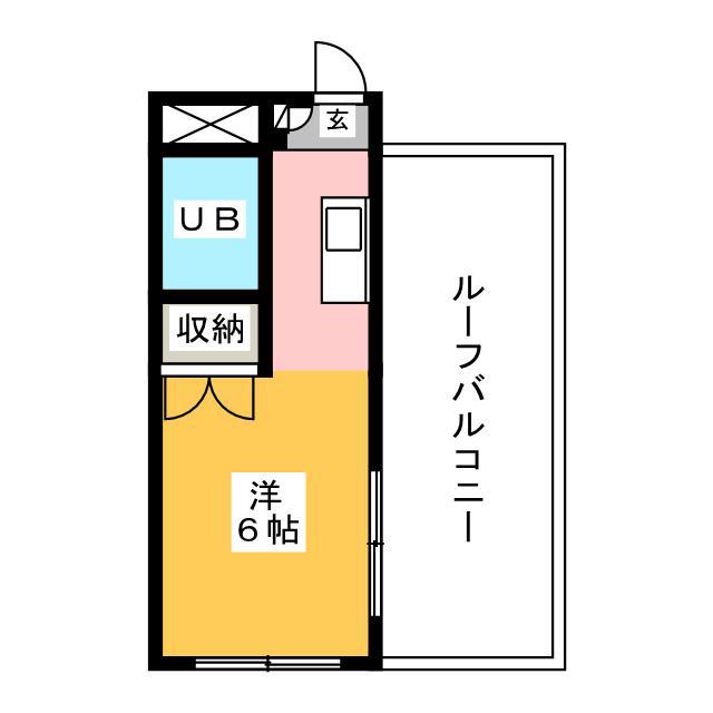 エニ-ハイツ(ワンルーム/4階)の間取り写真
