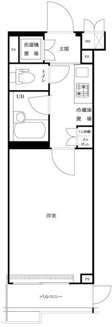 ルーブル練馬沼袋(1K/1階)の間取り写真
