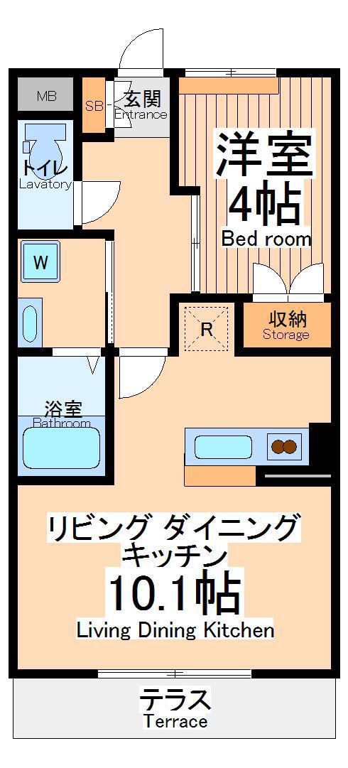 ディアコンチェルト(1LDK/2階)の間取り写真