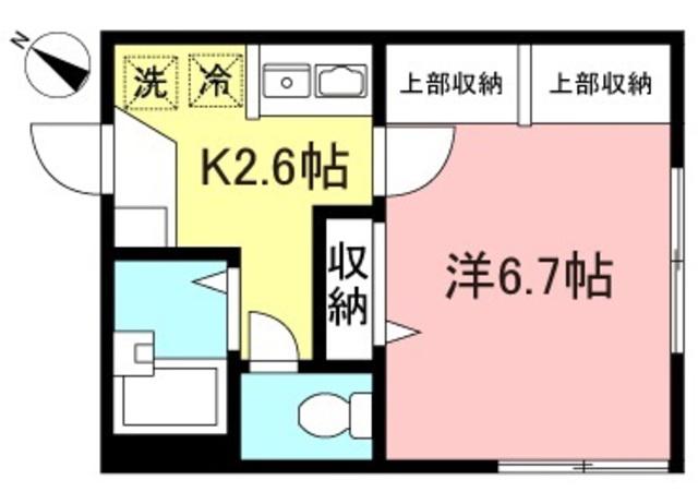 エルブランカ(1K/2階)の間取り写真