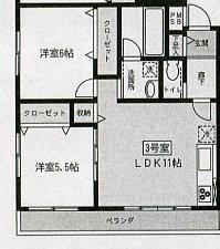 アクワプリータ芝(2LDK/1階)の間取り写真