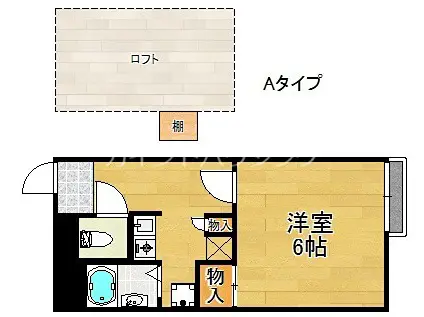 レオパレスマイス(1K/2階)の間取り写真