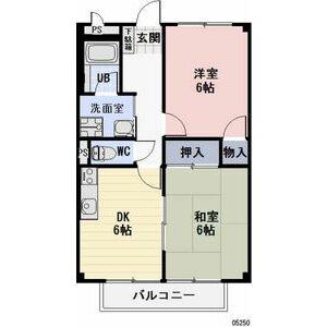 SURPLUS AIM(2DK/2階)の間取り写真