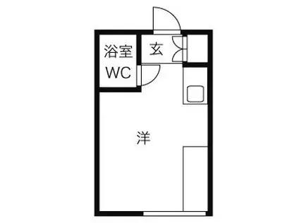 ラヴニール志木4(ワンルーム/1階)の間取り写真