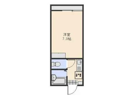 フルール豊成(1K/2階)の間取り写真