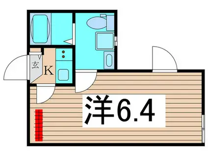 ライズ梅島(1K/3階)の間取り写真
