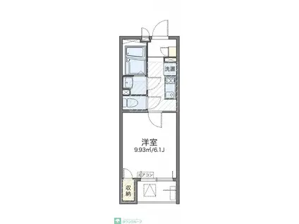 レオネクストサンモールIII(1K/2階)の間取り写真
