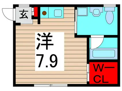 LAFONTE(ワンルーム/1階)の間取り写真
