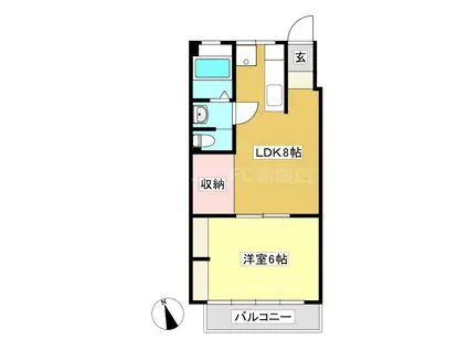 CLOUD9(1LDK/4階)の間取り写真