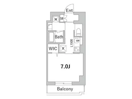 CORDELIA荻窪(1K/4階)の間取り写真