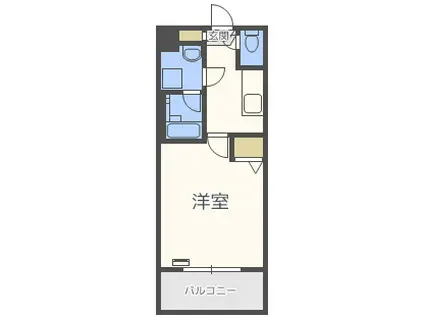 レオンコンフォート難波サウスゲート(1K/5階)の間取り写真