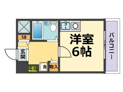 セントナルオ(1K/3階)の間取り写真