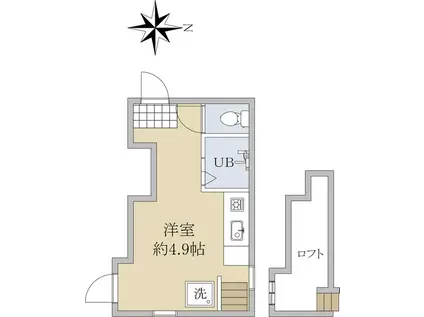 アーバンプレイス早稲田V(ワンルーム/2階)の間取り写真