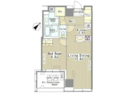 MY TOWER RESIDENCE(1LDK/11階)の間取り写真