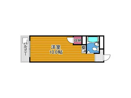 サンシャイン喜志(ワンルーム/2階)の間取り写真