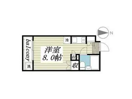 メゾン・ド・ピエール(ワンルーム/4階)の間取り写真