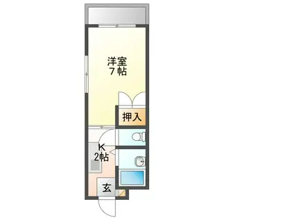 ビルドファイン(1K/4階)の間取り写真