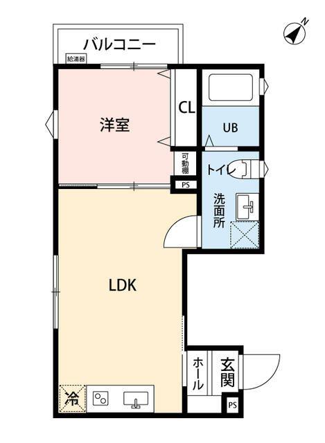 VELLEZE ENOSHIMA(1LDK/3階)の間取り写真