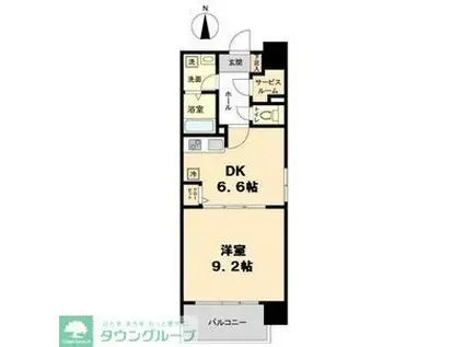 WILLDO 太閤通(1DK/12階)の間取り写真