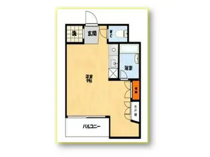 ヒルクレストアツギ(ワンルーム/1階)の間取り写真