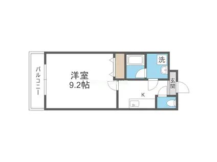 フジパレス住之江ウエスト(1K/2階)の間取り写真