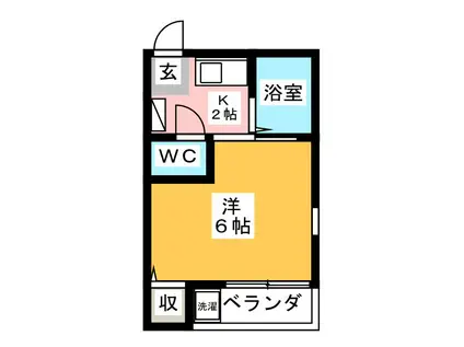 マ・メゾン(1K/1階)の間取り写真