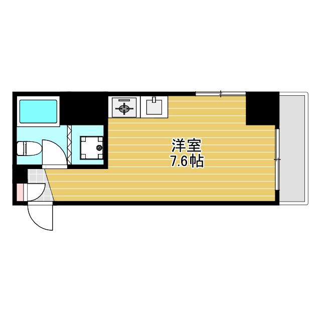 OAZO 庄内西町(ワンルーム/2階)の間取り写真