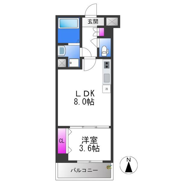 CASA MITO(1LDK/1階)の間取り写真