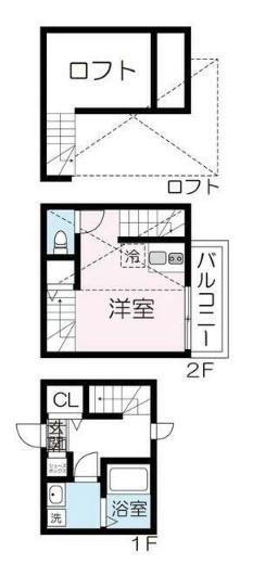 MAISON WISTERIA(ワンルーム/1階)の間取り写真