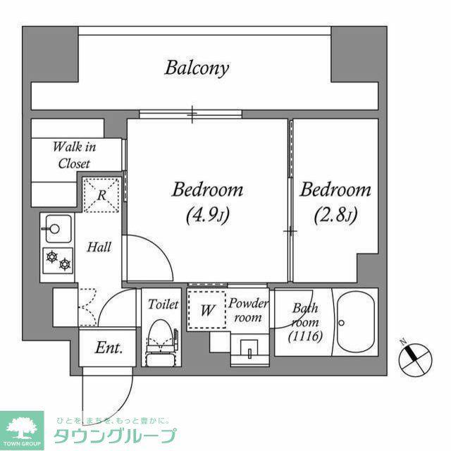 ACP RESIDENCE 西巣鴨(2K/7階)の間取り写真
