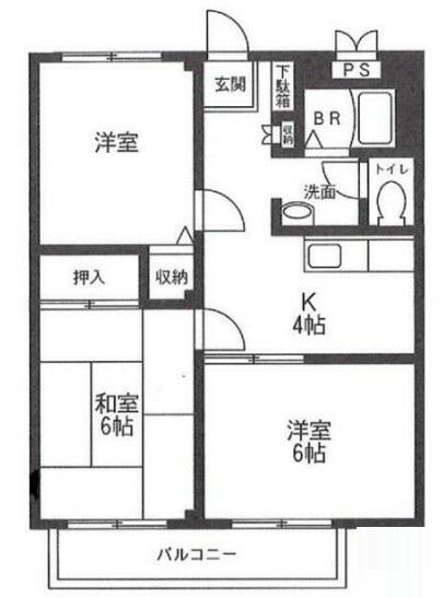 STメゾン相模原(3K/2階)の間取り写真