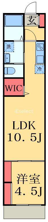 セミカ蘇我(1LDK/1階)の間取り写真
