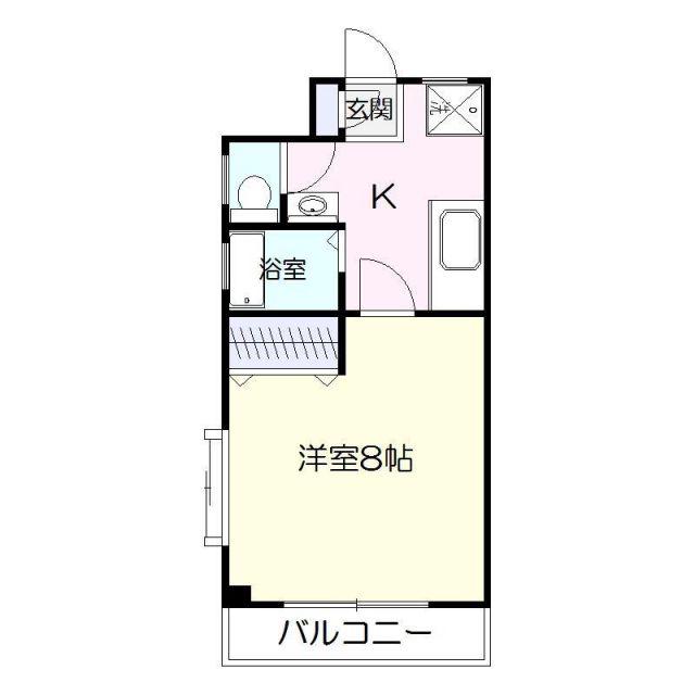 セラセーヌ(1K/3階)の間取り写真