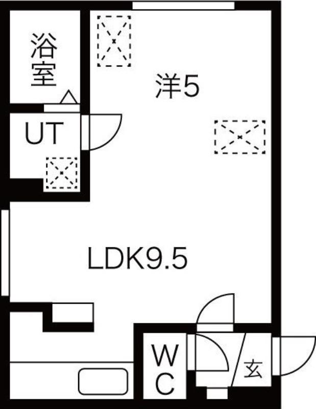 GRANDWOOD KANON(1LDK/3階)の間取り写真