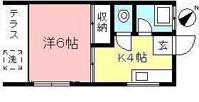 ヤマニ・アパートメント(1K/1階)の間取り写真