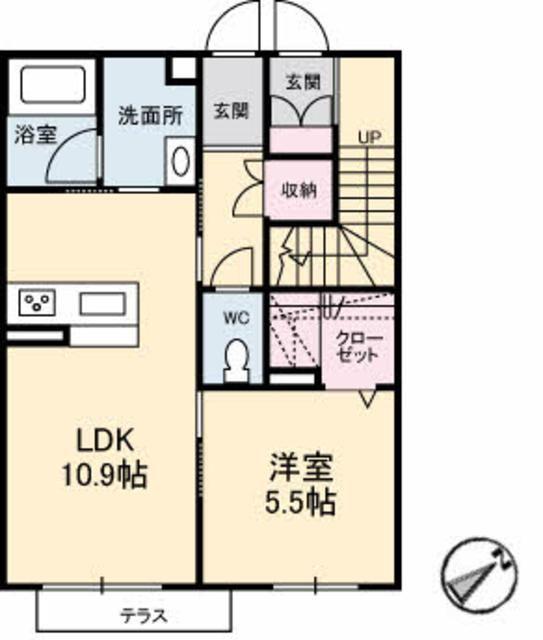 PURO MADERA 潮音(1LDK/1階)の間取り写真