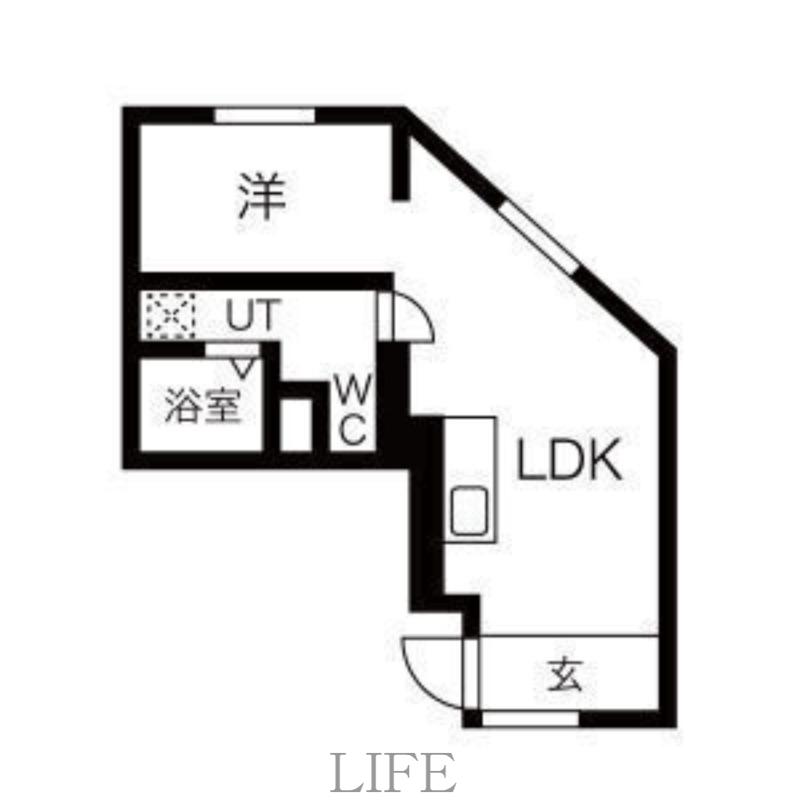 RERE01(1LDK/5階)の間取り写真