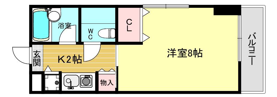 EL VIGOL 北口(1K/3階)の間取り写真