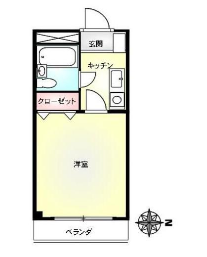 ガーデンコート盆栽(1K/3階)の間取り写真