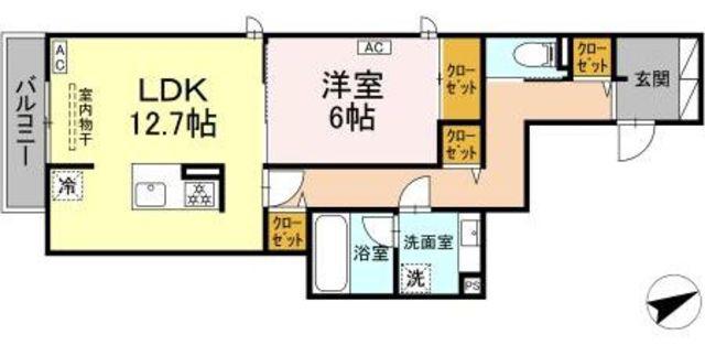 SISU(1LDK/3階)の間取り写真