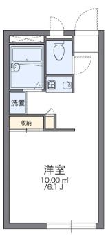 レオパレスアドミラクレール(1K/2階)の間取り写真