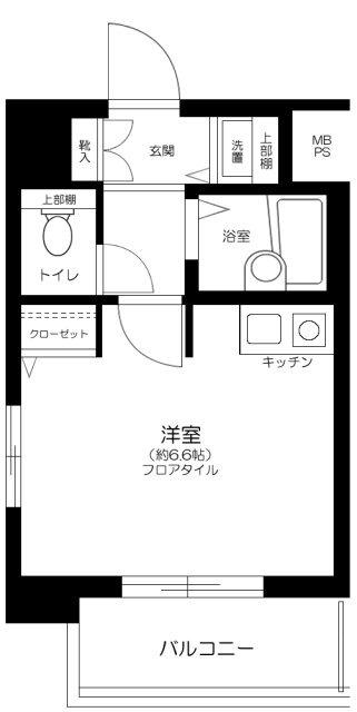 ロイヤルアメニティー大森(ワンルーム/7階)の間取り写真