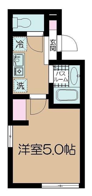 フェリーチェ高円寺(1K/3階)の間取り写真